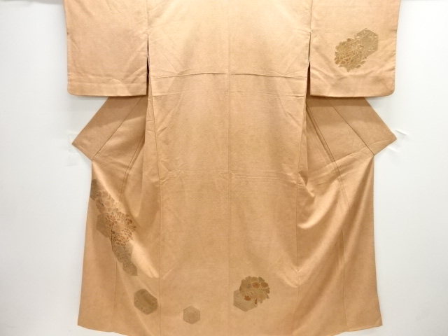 JAPANESE KIMONO / HOMONGI / EMBROIDERY / KIKKO PATTERN